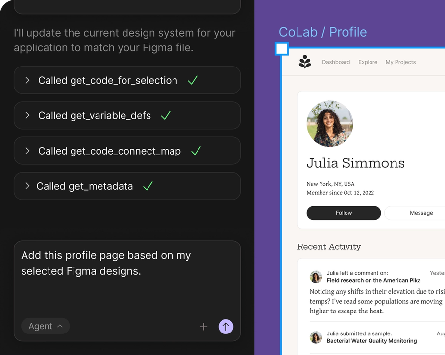 Figma mobile app design with iOS and Android frames